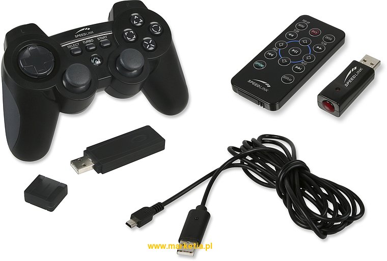 SL-4450-SBK Zestaw startowy SPEED-LINK PS3 Starter Kit, czarny