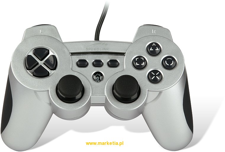 SL-4442-SSV Pad SPEED-LINK Strike3 Gamepad PlayStation3 PC, srebrny